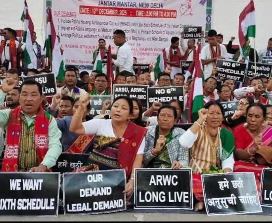 Rabha Groups Take Sixth Schedule Demand to Jantar Mantar