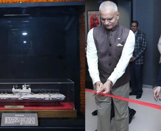 पीएम संग्रहालय में INS विक्रांत के स्केल मॉडल प्रदर्शनी का नई दिल्ली में उद्घाटन