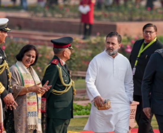 राष्ट्रपति के अनुरोध के बावजूद उत्तर-पूर्वी ‘पटका’ न पहनने पर BJP ने राहुल गांधी पर साधा निशाना