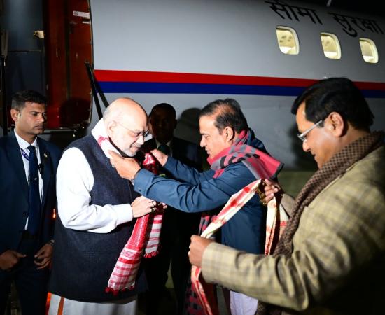 डिब्रूगढ़ में उपस्थित केंद्रीय गृह मंत्री अमित शाह!
