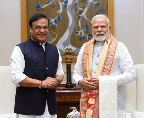 प्रधानमंत्री मोदी, मुख्यमंत्री हिमंत बिस्वा सरमा 