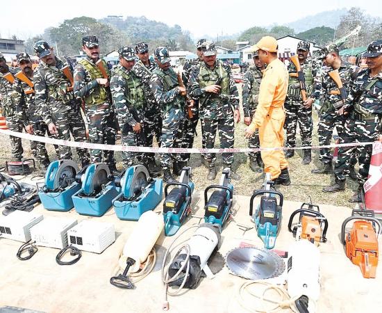 Assam: SSB, NDRF Conduct Joint Disaster Awareness Exercise in Sonapur