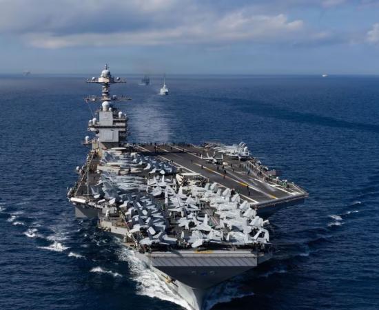 अमेरिकी विमानवाहक पोत USS Gerald R. Ford पर बड़ा संकट: 90% टॉयलेट खराब, युद्ध तैयारी पर उठे सवाल