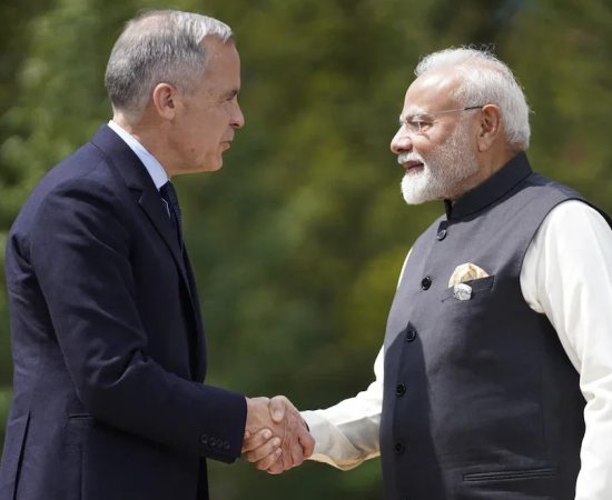 चार दिवसीय भारत दौरे पर पहुंचे कनाडा के पीएम मार्क कार्नी, व्यापार बढ़ाने और रिश्ते सुधारने पर जोर