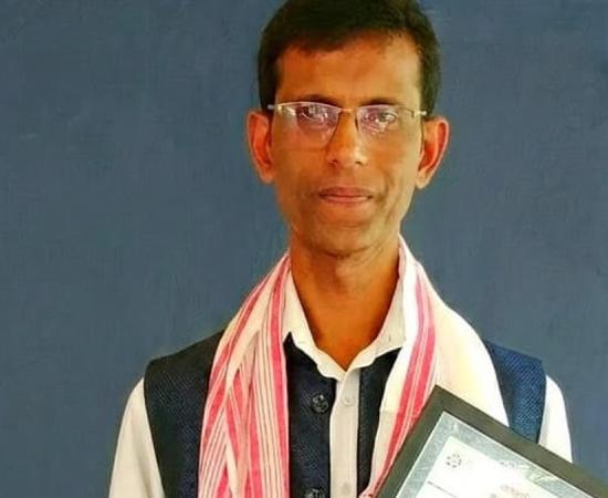 Writer Arup Saikia Honoured by Youth Organisations in Jamugurihat